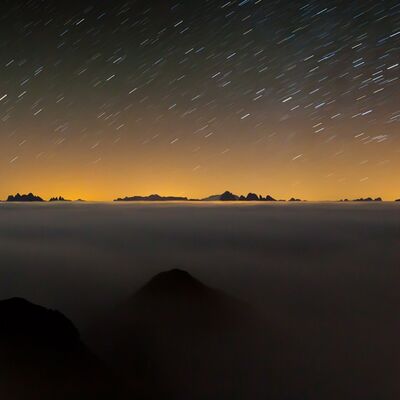 1. Platz: Georg Kantioler - Hochnebel unterm Sternenhimmel