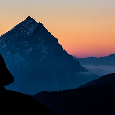 1. Platz: Manuel Plaickner - Gams im Morgenrot