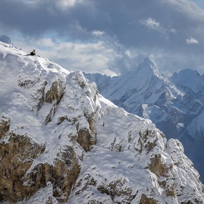8. Platz: Wolfgang Obkircher - Rast in luftiger Höhe