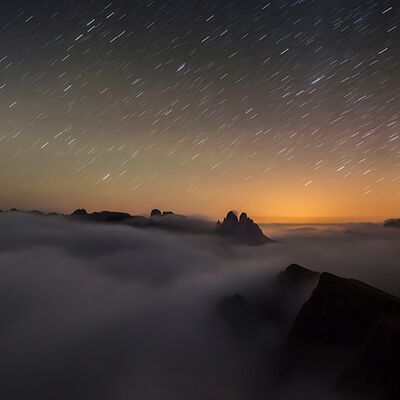 4. Platz: Georg Kantioler - Drei Zinnen bei Nacht