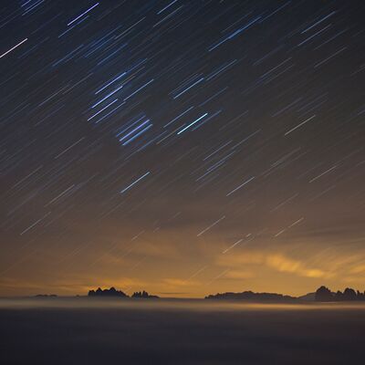 3. Platz: Hugo Wassermann - Sternbahnen mit Nebelmeer