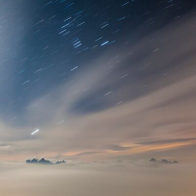 1. Platz: Georg Kantioler - Mondnacht über den Dolomiten