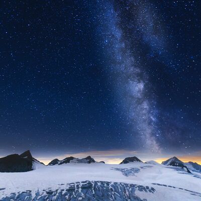 1. Platz: Günther Plaickner - Gletscher mit Milchstraße