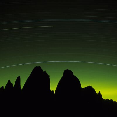 1. Platz: Wassermann Hugo - Drei Zinnen bei Nacht